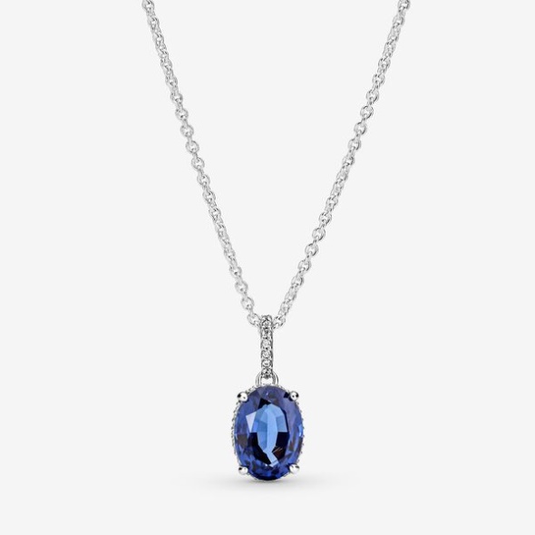 Sparkling Statement Halo Pendant Necklace Pandora CA