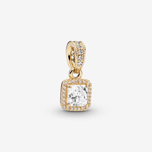 Square Sparkle Halo Pendant Pandora CA