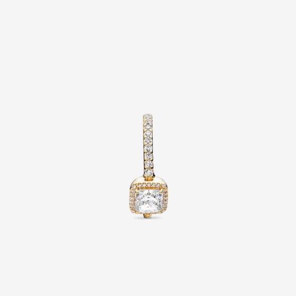 Square Sparkle Halo Ring Pandora CA