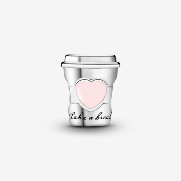 Take A Break Coffee Cup Charm Pandora CA