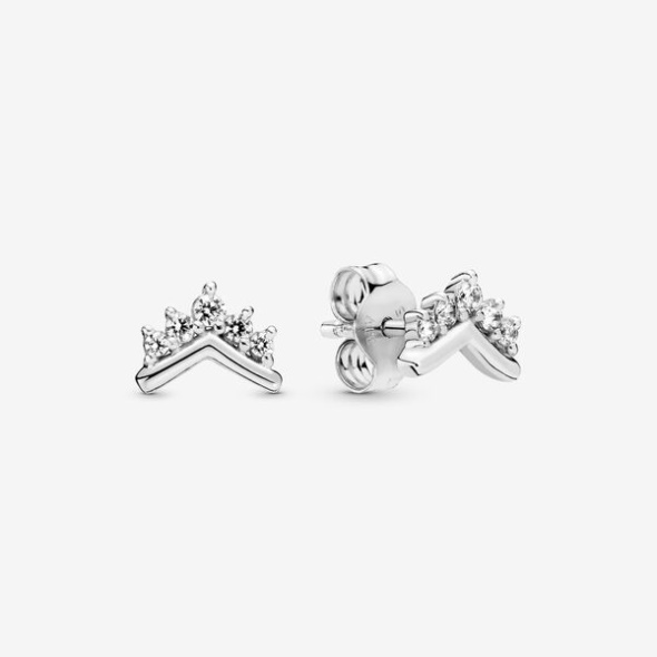 Tiara Wishbone Stud Earrings Pandora CA
