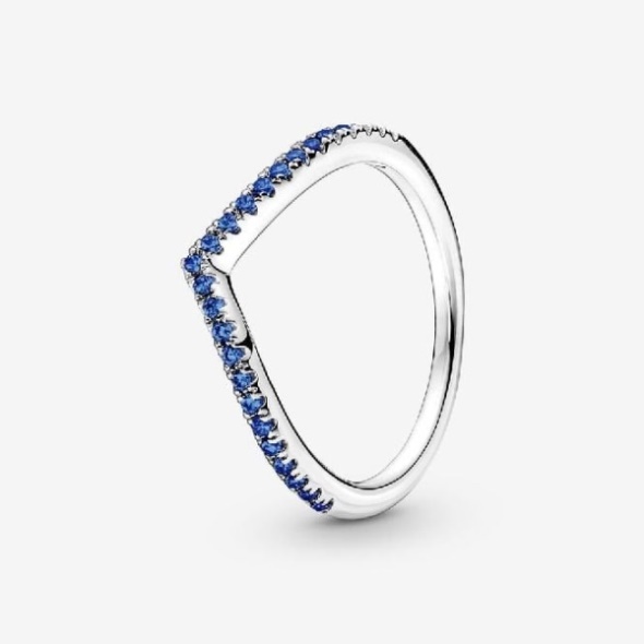 Timeless Wish Sparkling Blue Pandora CA Ring