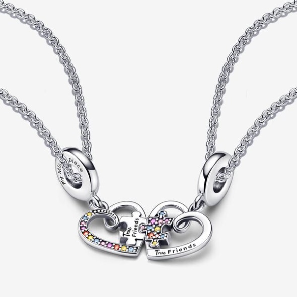 True Friends Splittable Friendship Necklace Set Pandora CA
