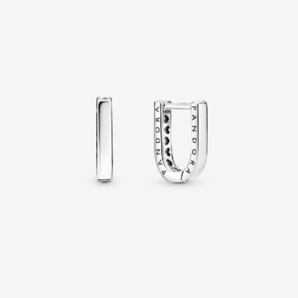 U-Shaped Hoop Earrings Pandora CA