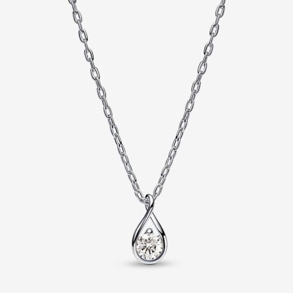 Pandora CA Brilliance Lab-Created 0.25 Ct Tw Diamond Pendant Necklace