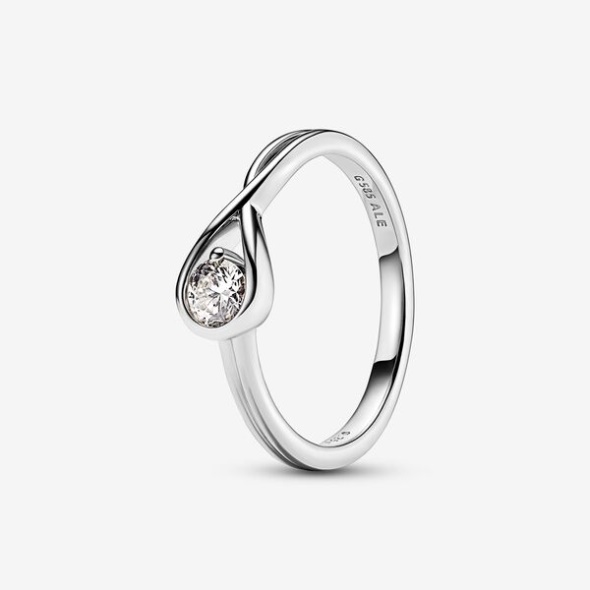 Pandora CA Brilliance Lab-Created 0.25 Ct Tw Diamond Ring Sterling Silver