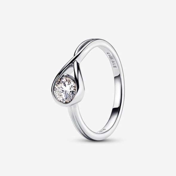 Pandora CA Brilliance Lab-Created 0.50 Ct Tw Diamond Ring Sterling Silver