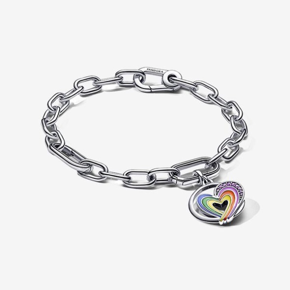 Pandora CA Me Rainbow Heart Bracelet Set