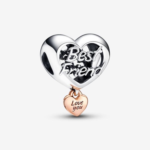 Love You Best Friend Heart Charm Pandora CA