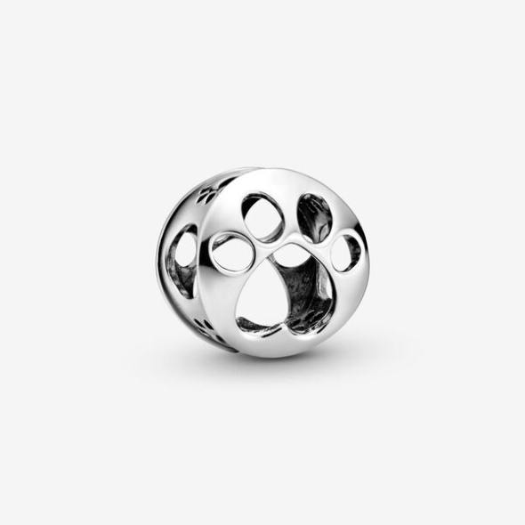 Openwork Paw Print Charm Pandora CA