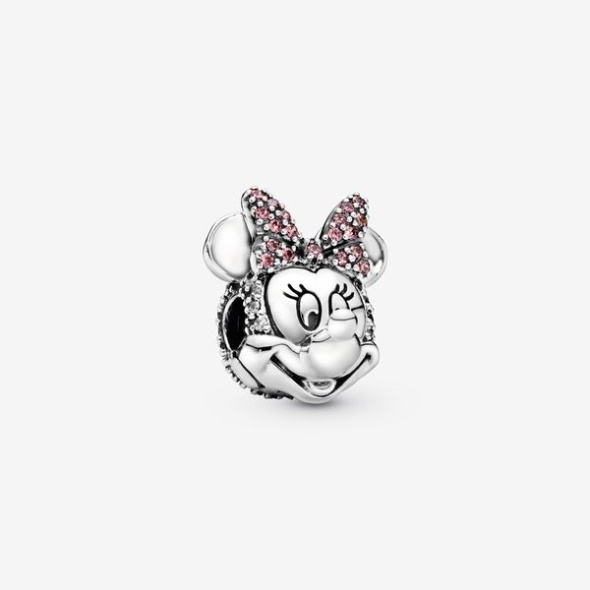 Disney Minnie Mouse Pink Pave Bow Clip Charm Pandora CA
