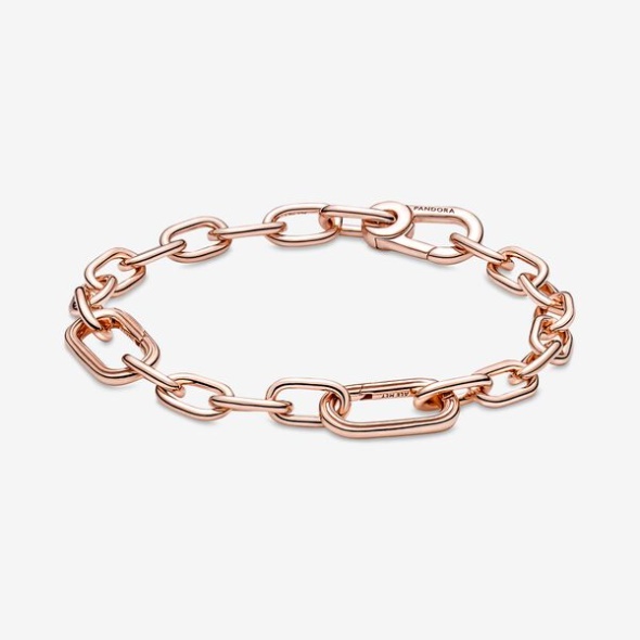 Pandora CA Me Link Chain Bracelet Rose Gold Plated