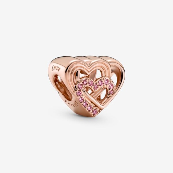 Intertwined Love Hearts Charm Pandora CA