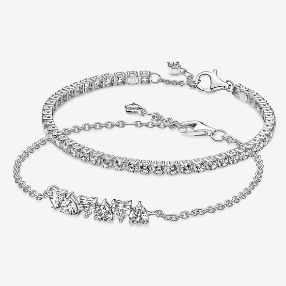 Pandora CA Endless Hearts Sparkling Bracelet Set