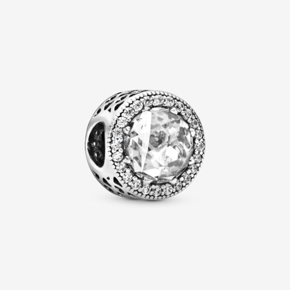 Sparkling Clear Charm Pandora CA Sterling Silver