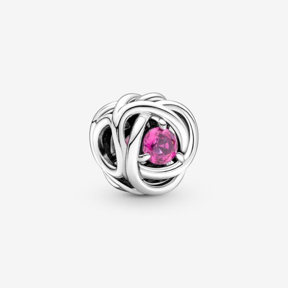 October Pink Eternity Circle Charm Pandora CA