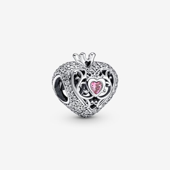 Regal Crown Heart Charm Pandora CA