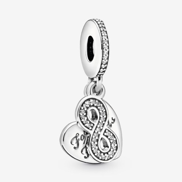 Forever Friends Heart Dangle Charm Pandora CA