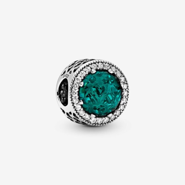 Sparkling Sea Green Charm Pandora CA