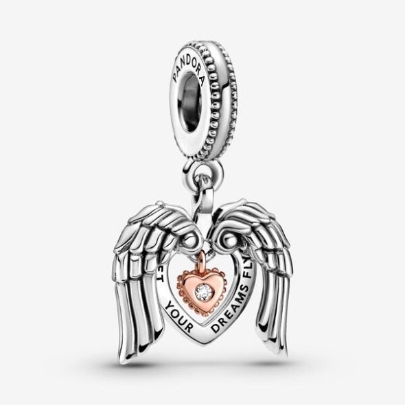 Pandora CA Club 2021 Angel Wings Heart Dangle Charm-Final Sale