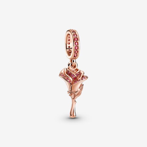 Rose Flower Dangle Charm-Final Sale Pandora CA