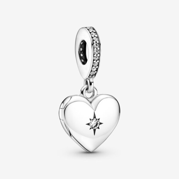 Openable Heart Locket Dangle Charm Pandora CA