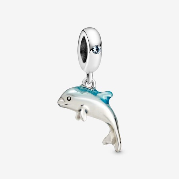 Shimmering Dolphin Dangle Charm Pandora CA