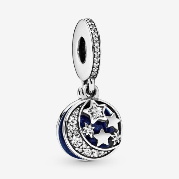 Moon Blue Sky Dangle Charm Pandora CA