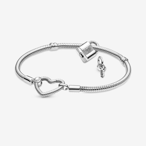 Pandora CA Moments Padlock Heart Bracelet Gift Set