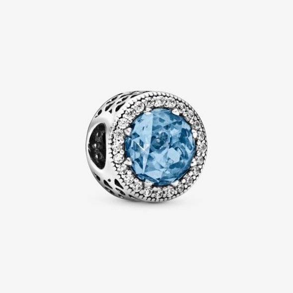 Sparkling Sky Blue Charm Pandora CA