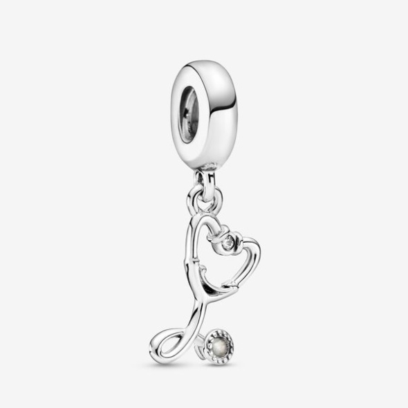 Stethoscope Heart Dangle Charm Pandora CA