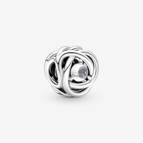 April Clear Eternity Circle Charm Pandora CA