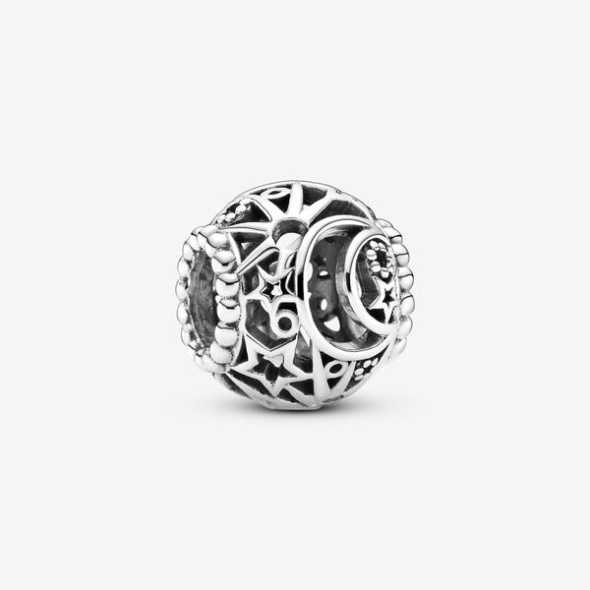 Openwork Sun Stars Moon Charm Pandora CA