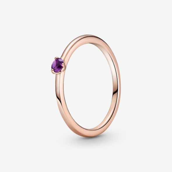 Purple Solitaire Ring Pandora CA