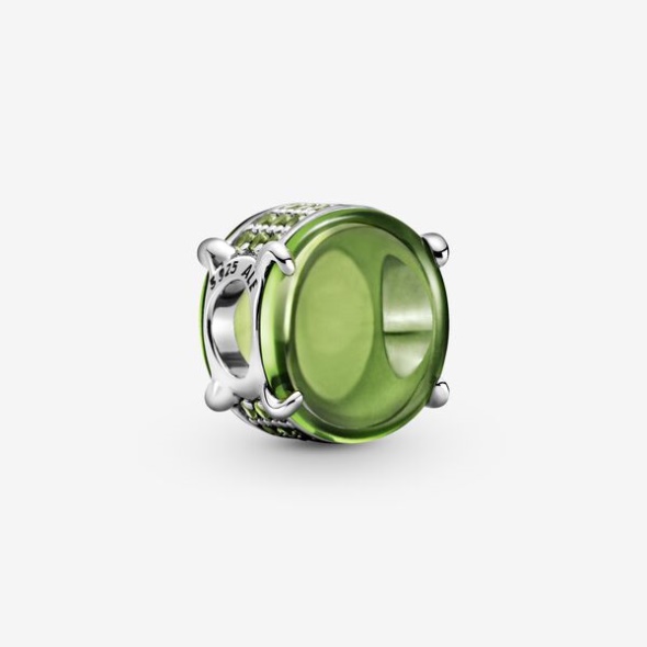 Green Oval Cabochon Charm-Final Sale Pandora CA