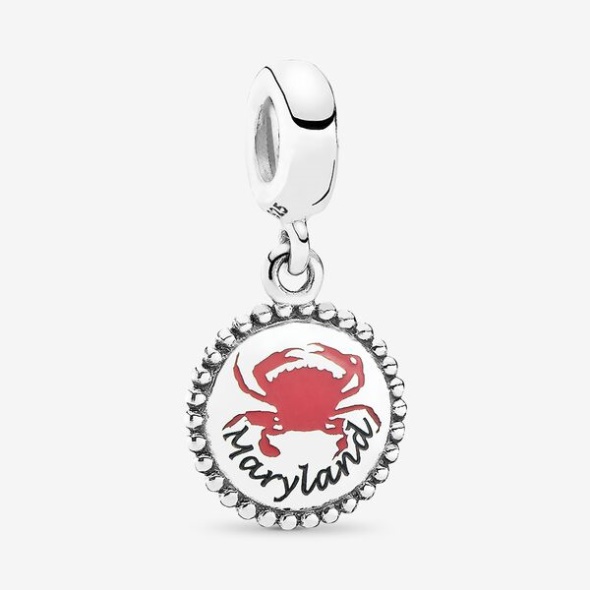 Maryland Crab Dangle Charm Mixed Enamel Pandora CA