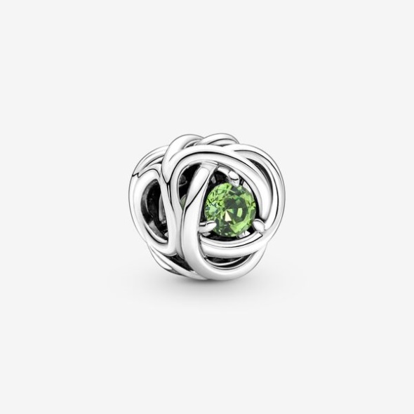 August Spring Green Eternity Circle Charm Pandora CA