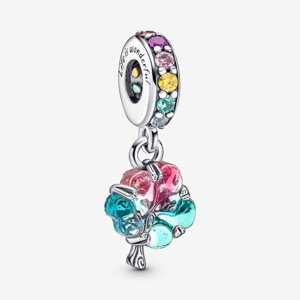 Togetherness Tree Murano Glass Dangle Charm Pandora CA