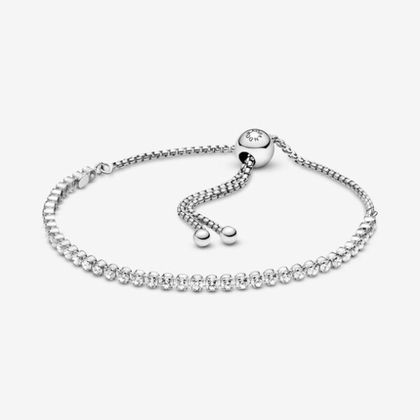 Sparkling Slider Tennis Bracelet Pandora CA Sterling Silver