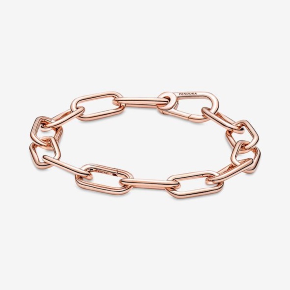 Pandora CA Me Rose Gold Plated Link Chain Bracelet
