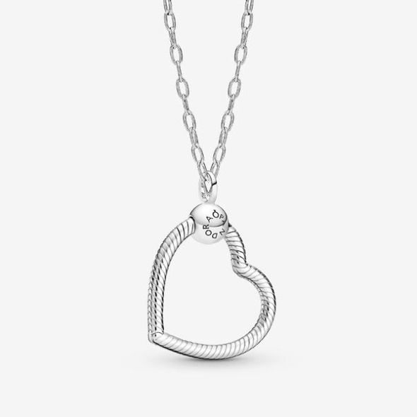 Heart O Pendant Link Chain Necklace Set Pandora CA