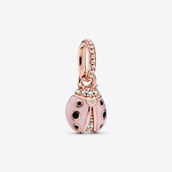 Pink Ladybird Pendant Pandora CA