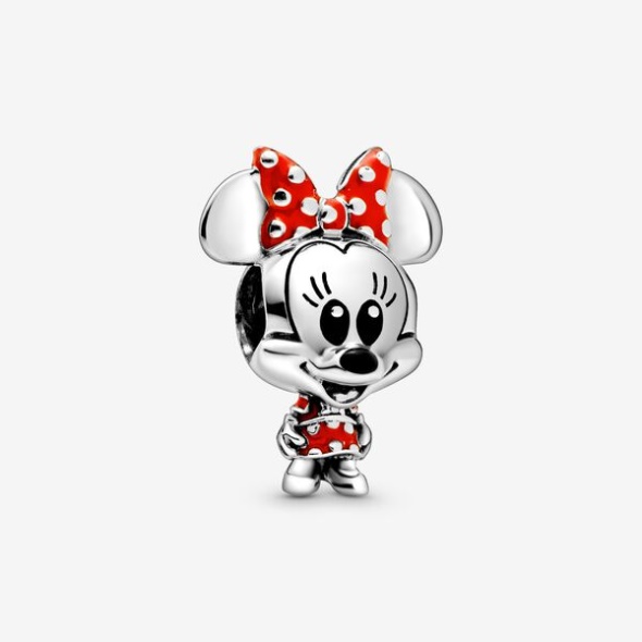 Disney Minnie Mouse Dotted Dress Bow Charm Pandora CA