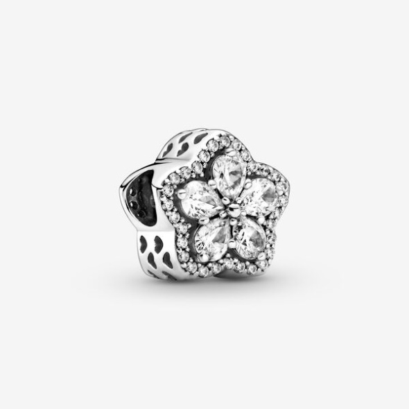 Sparkling Snowflake Pave Charm Pandora CA Sterling Silver