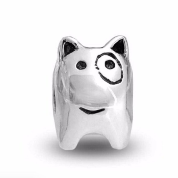 Pandora CA Sterling Silver Dog Charm Doggie Bead Retired