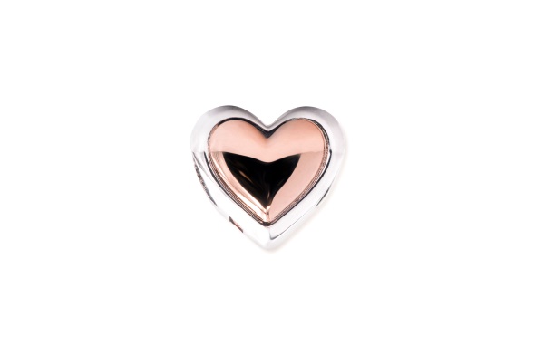 Pandora CA Domed Golden Heart Charm