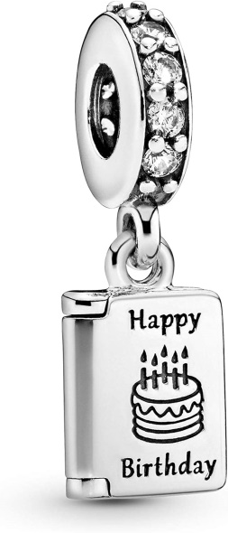 Pandora CA Jewelry Birthday Card Dangle Charm