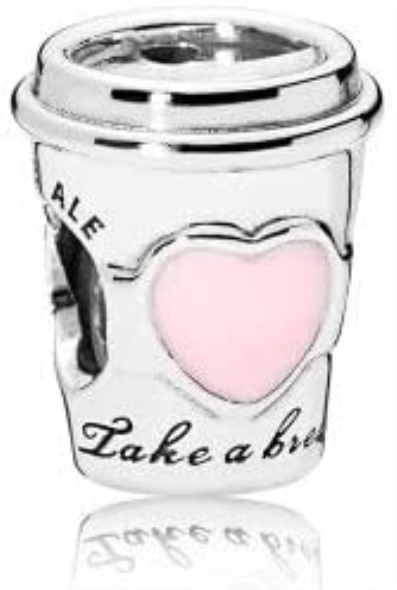 Pandora CA Jewelry Take a Break Coffee Cup Sterling Silver Charm