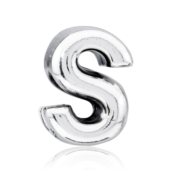 Pandora CA Letter S Charm In Sterling Silver
