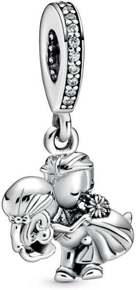 Pandora CA Married Couple Silver One Size Dangle Charm